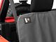 Weathertech Second Row Seat Protector; Charcoal (07-24 Jeep Wrangler JK & JL)