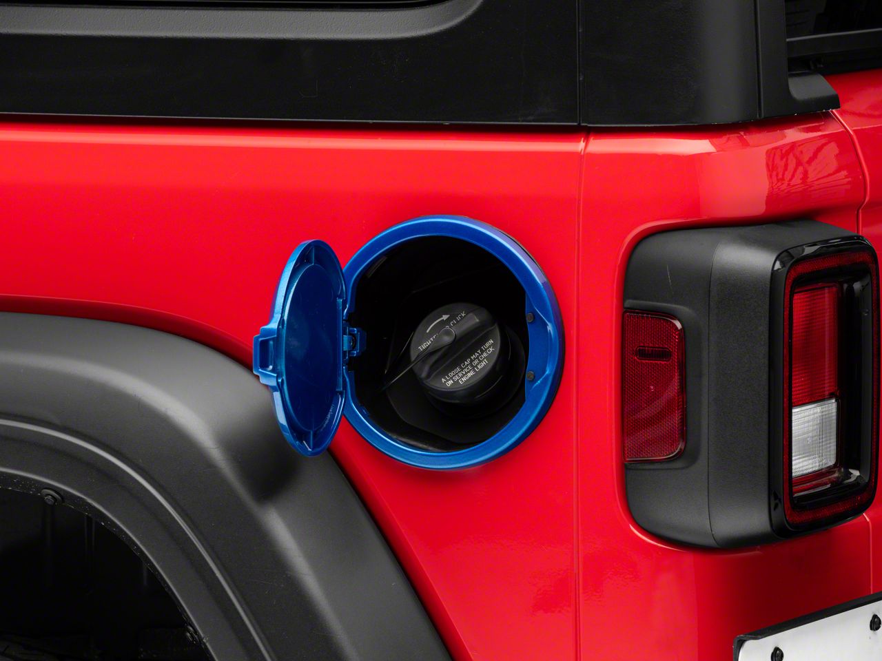 Hydra Octopus in 3D - Blue with RED For Jeep Wrangler high quality JK/JKU flag Gas Cap Cover - Gamer Style