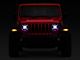 Rough Country 9-Inch LED Projector Headlights; Black Housing; Clear Lens (18-24 Jeep Wrangler JL)