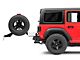 Deegan 38 Rear Bumper with Tire Carrier; Pre-Drilled for Backup Sensors (18-24 Jeep Wrangler JL)
