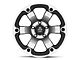 Mammoth Rogue Matte Black Machined Wheel; 17x9; -6mm Offset (18-24 Jeep Wrangler JL)