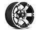 Mammoth Rogue Matte Black Machined Wheel; 17x9; -6mm Offset (18-24 Jeep Wrangler JL)