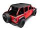 TrailView Frameless Fastback Soft Top; Black Diamond (18-24 Jeep Wrangler JL 4-Door)