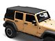 MasterTop Replacement Soft Top with Tinted Glass; MasterTwill (10-18 Jeep Wrangler JK 4-Door)