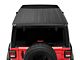 Bestop Sunrider for Factory Hard Tops; Black Twill (18-24 Jeep Wrangler JL)