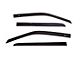 Low Profile Ventvisor Window Deflectors; Front and Rear; Matte Black (07-18 Jeep Wrangler JK 4-Door)