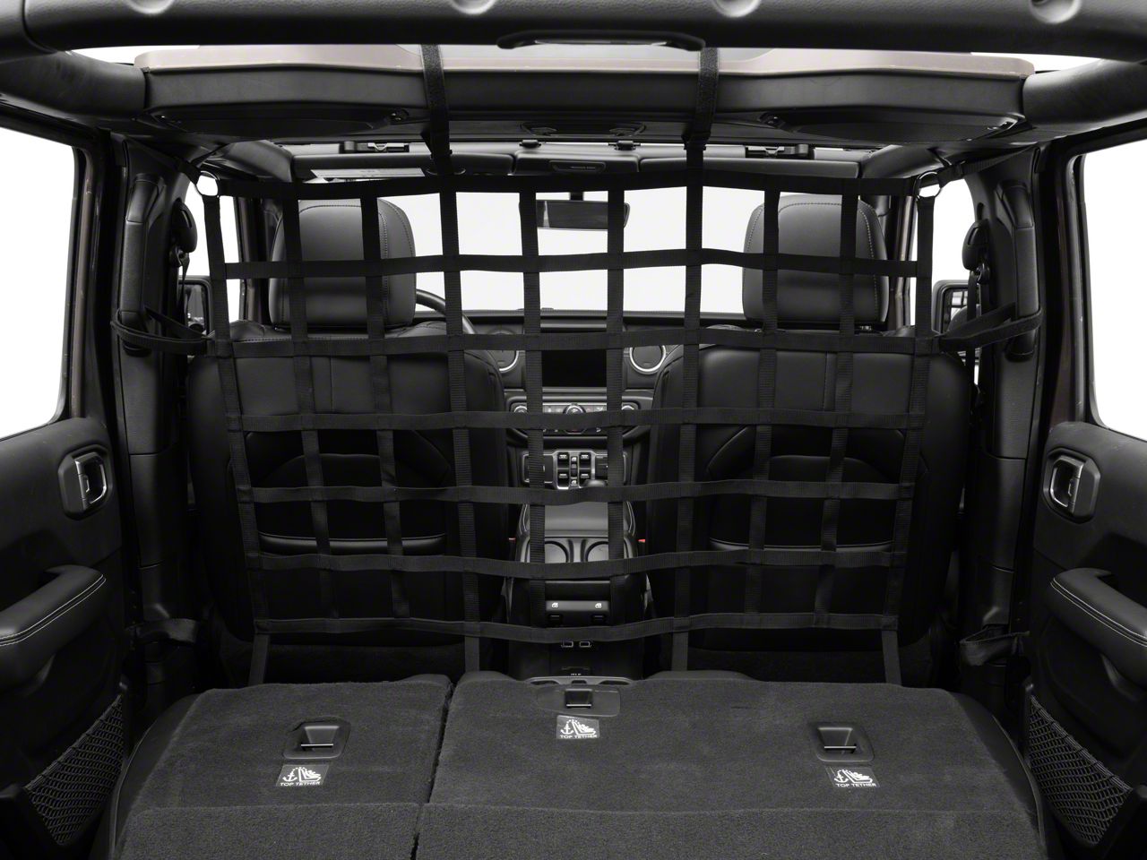 RedRock Jeep Wrangler Cargo Net Pet Divider Front Seat J140383 07 24 Jeep Wrangler JK JL Free Shipping