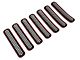 RedRock Grille Inserts; Gloss Black (97-06 Jeep Wrangler TJ)