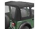 Bestop Replace-A-Top with Clear Windows; Black Denim (88-95 Jeep Wrangler YJ w/ Steel Half Doors)