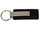 Wrangler Leather Key Fob; Black