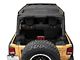 TruShield Mesh Shade Top; Black (07-18 Jeep Wrangler JK 4-Door)