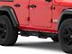 Round Tube Drop Style Nerf Side Step Bars; Black (18-24 Jeep Wrangler JL 4-Door)