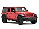 Round Tube Drop Style Nerf Side Step Bars; Black (18-24 Jeep Wrangler JL 4-Door)