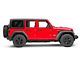 Square Tube Drop Style Nerf Side Step Bars; Matte Black (18-24 Jeep Wrangler JL 4-Door)