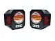 Quake LED Metal Tek Tech LED Tail Lights; Black Housing; Clear Lens (18-24 Jeep Wrangler JL)