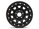 Mammoth D-Window Simulated Beadlock Matte Black Wheel; 15x8; -19mm Offset (84-01 Jeep Cherokee XJ)