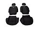 Rough Country Neoprene Front and Rear Seat Covers; Black (18-24 Jeep Wrangler JL 2-Door)