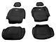 Rough Country Neoprene Front and Rear Seat Covers; Black (18-24 Jeep Wrangler JL 4-Door w/ Fold Down Armrest)