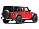 Peace Sign LED Spare Tire Cover; Red; 30 to 32-Inch Tire Cover (66-18 Jeep CJ5, CJ7, Wrangler YJ, TJ & JK)