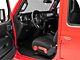 RedRock Driver Side Seat Height and Lumbar Adjustment Covers; Red (18-24 Jeep Wrangler JL)