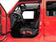 RedRock Driver Side Seat Height and Lumbar Adjustment Covers; Red (18-24 Jeep Wrangler JL)