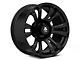 Mammoth Madness Matte Black Wheel; 18x9; -6mm Offset (07-18 Jeep Wrangler JK)