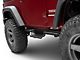 Square Tube Drop Style Nerf Side Step Bars; Matte Black (07-18 Jeep Wrangler JK 2-Door)