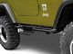 Square Tube Drop Style Nerf Side Step Bars; Matte Black (87-06 Jeep Wrangler YJ & TJ, Excluding Unlimited)