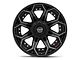 4Play 4P80R Brushed Black Wheel; 20x10 (07-18 Jeep Wrangler JK)