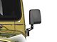 Rugged Ridge Door Mirror; Driver Side; Black (87-02 Jeep Wrangler YJ & TJ)