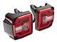 Renegade Series Sequential LED Tail Lights; Black Housing; Red Lens (18-24 Jeep Wrangler JL w/ Factory Halogen Tail Lights)