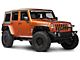 Rugged Ridge Window Rain Deflectors; Smoked (07-18 Jeep Wrangler JK 4-Door)