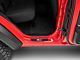 RedRock Door Sill Entry Guards with Flag; Black (18-24 Jeep Wrangler JL 4-Door)