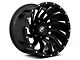 XF Offroad XF-224 Gloss Black Milled Wheel; 20x12; -44mm Offset (18-24 Jeep Wrangler JL)