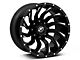 XF Offroad XF-224 Gloss Black Milled Wheel; 20x12 (18-24 Jeep Wrangler JL)