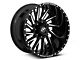 XF Offroad XF-226 Gloss Black Milled Wheel; 22x12; -44mm Offset (07-18 Jeep Wrangler JK)