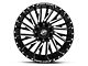 XF Offroad XF-226 Gloss Black Milled Wheel; 22x12; -44mm Offset (07-18 Jeep Wrangler JK)