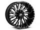 XF Offroad XF-226 Gloss Black Milled Wheel; 22x12; -44mm Offset (07-18 Jeep Wrangler JK)