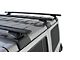 Rhino-Rack Vortex RCL 3-Bar Backbone Roof Rack; Black (18-24 Jeep Wrangler JL 4-Door w/ Hard Top)