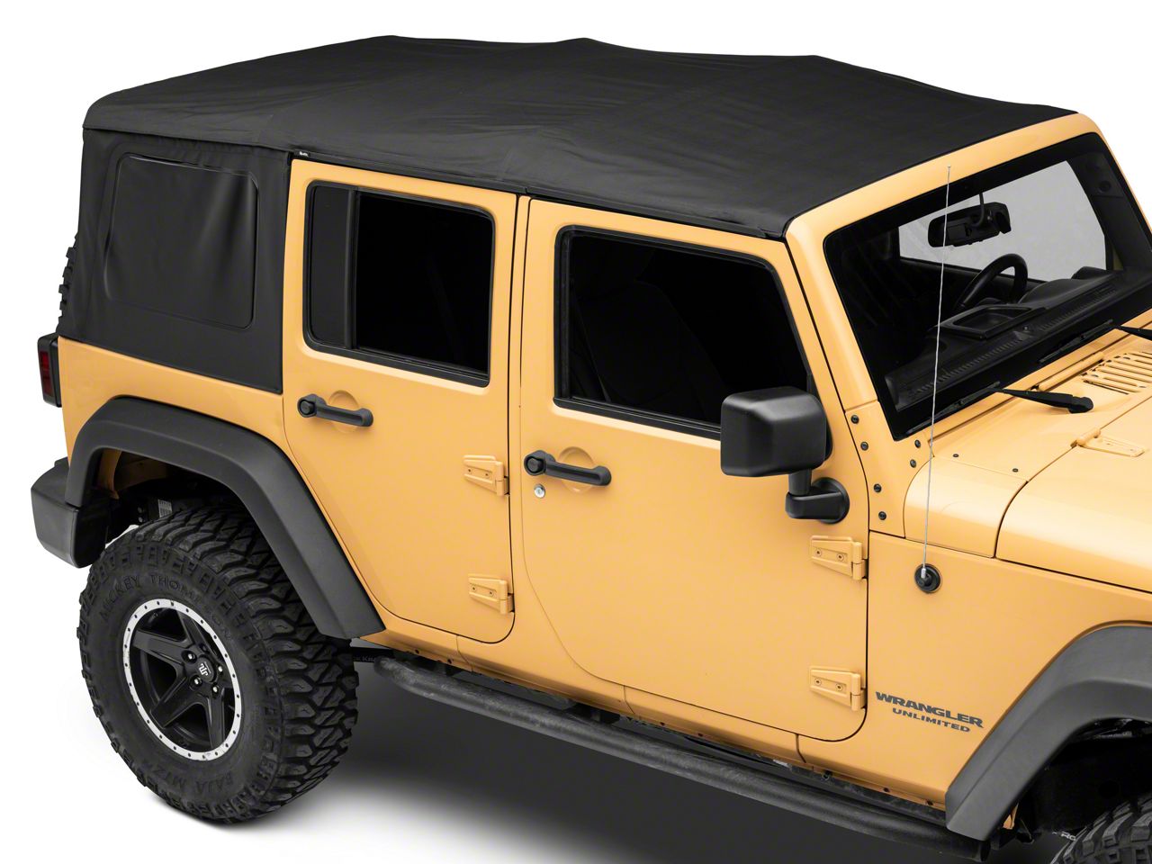 Bestop Jeep Wrangler Supertop NX Soft Top; Black Diamond 54723-35 (07-18 Jeep  Wrangler JK 4-Door) - Free Shipping