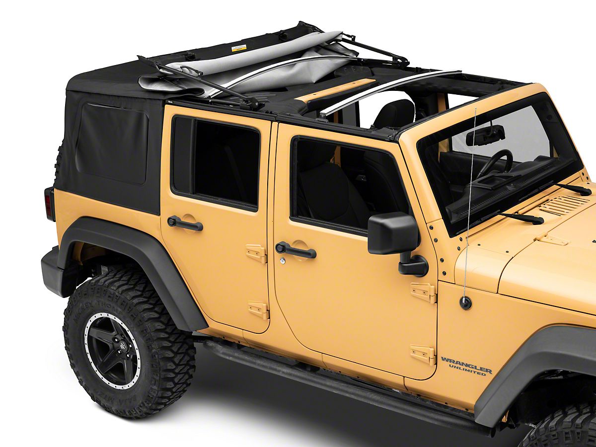 Bestop Supertop NX Soft Top; Black Diamond (07-18 Jeep Wrangler JK 4-Door)