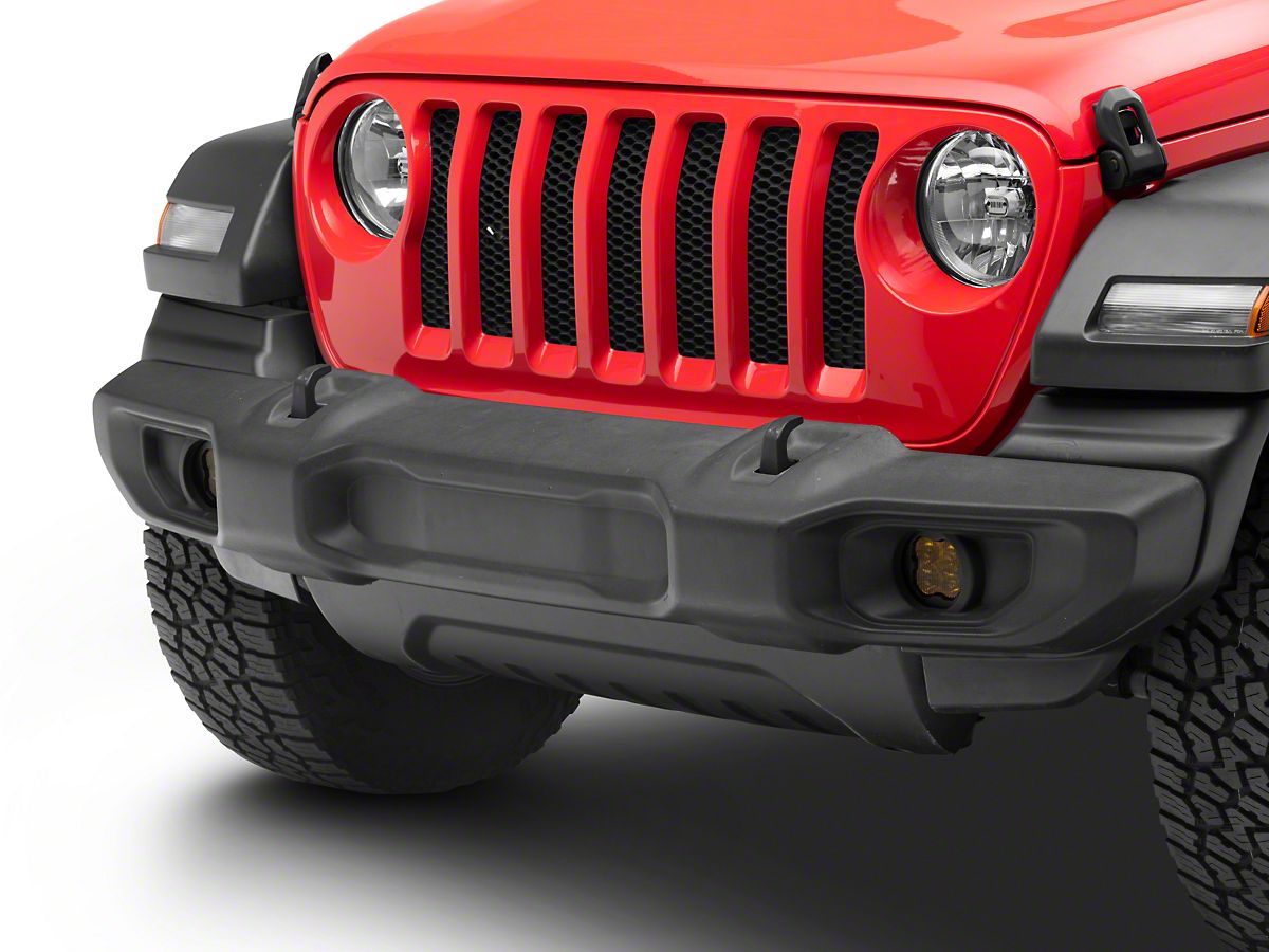 Diode Dynamics Jeep Wrangler SS3 Sport Type MS LED Fog Light Kit; Yellow  SAE Fog DD6578 (18-24 Jeep Wrangler JL w/ Plastic Bumper) - Free Shipping