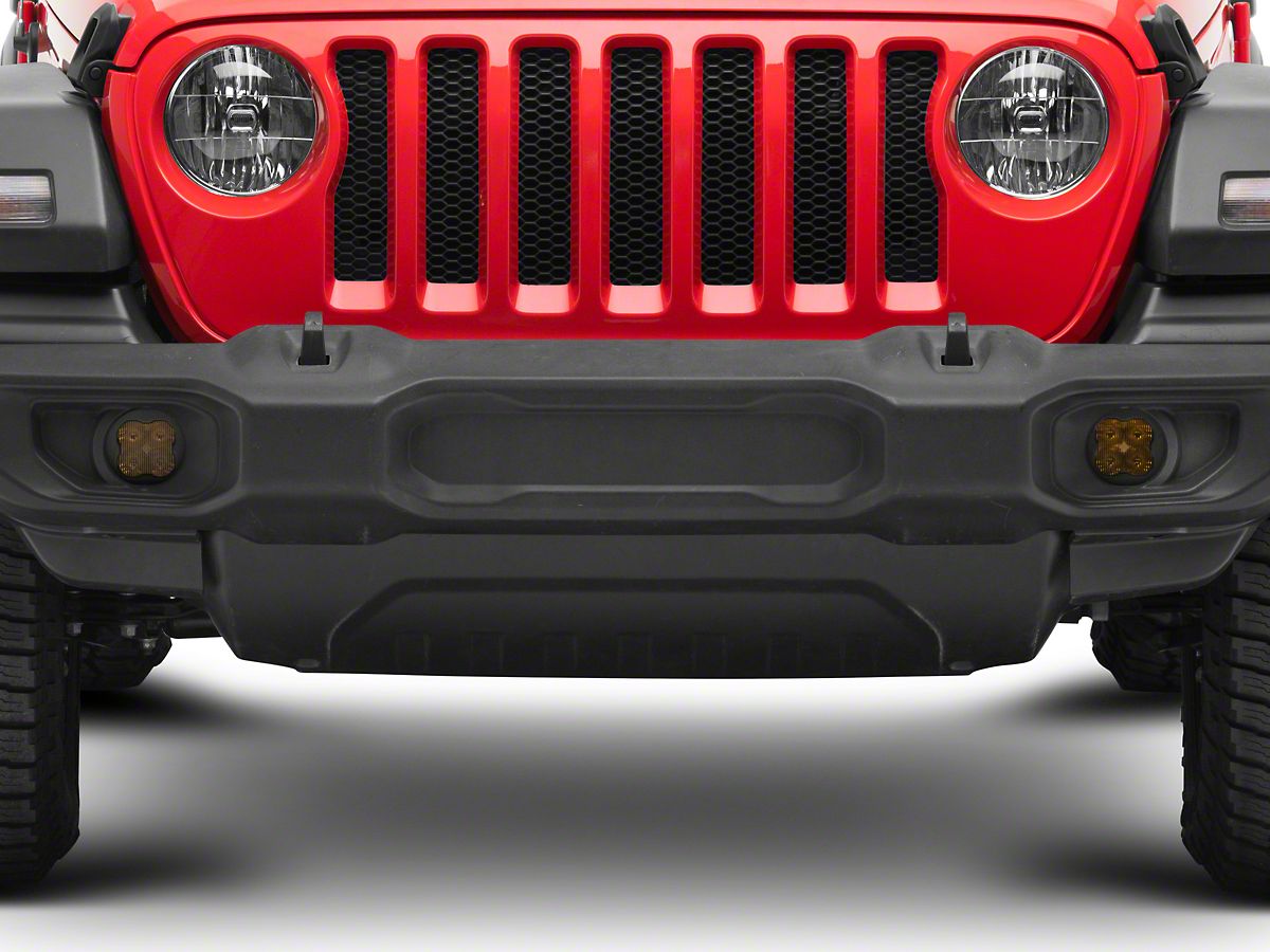 Diode Dynamics Jeep Wrangler SS3 Sport Type MS LED Fog Light Kit; Yellow  SAE Fog DD6578 (18-24 Jeep Wrangler JL w/ Plastic Bumper) - Free Shipping