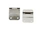 Tailgate Hinge; Polished Stainless Steel; Pair (77-86 Jeep CJ7)