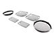 Wire Mesh Headlight Guard; Set of 6; Black Powder Coated Stainless Steel (97-06 Jeep Wrangler TJ)