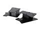 Mirror Relocation Bracket; Black Powder Coated Stainless Steel; Pair (03-06 Jeep Wrangler TJ)