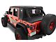 Bestop Trektop Halftop Accessory Kit; Black Twill (18-24 Jeep Wrangler JL 4-Door)