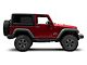 3-Inch Nerf Drop Side Step Bars; Black (07-18 Jeep Wrangler JK 2-Door)