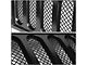 Diamond Mesh Grille; Gloss Black (07-18 Jeep Wrangler JK)