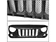 Diamond Mesh Grille; Gloss Black (07-18 Jeep Wrangler JK)